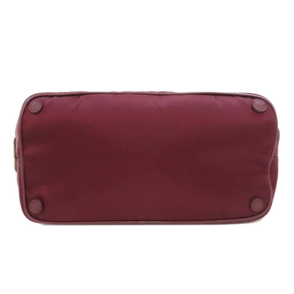 Prada Red Handbag Motif Bow Rion - Picture 4 of 11